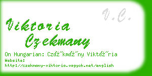 viktoria czekmany business card